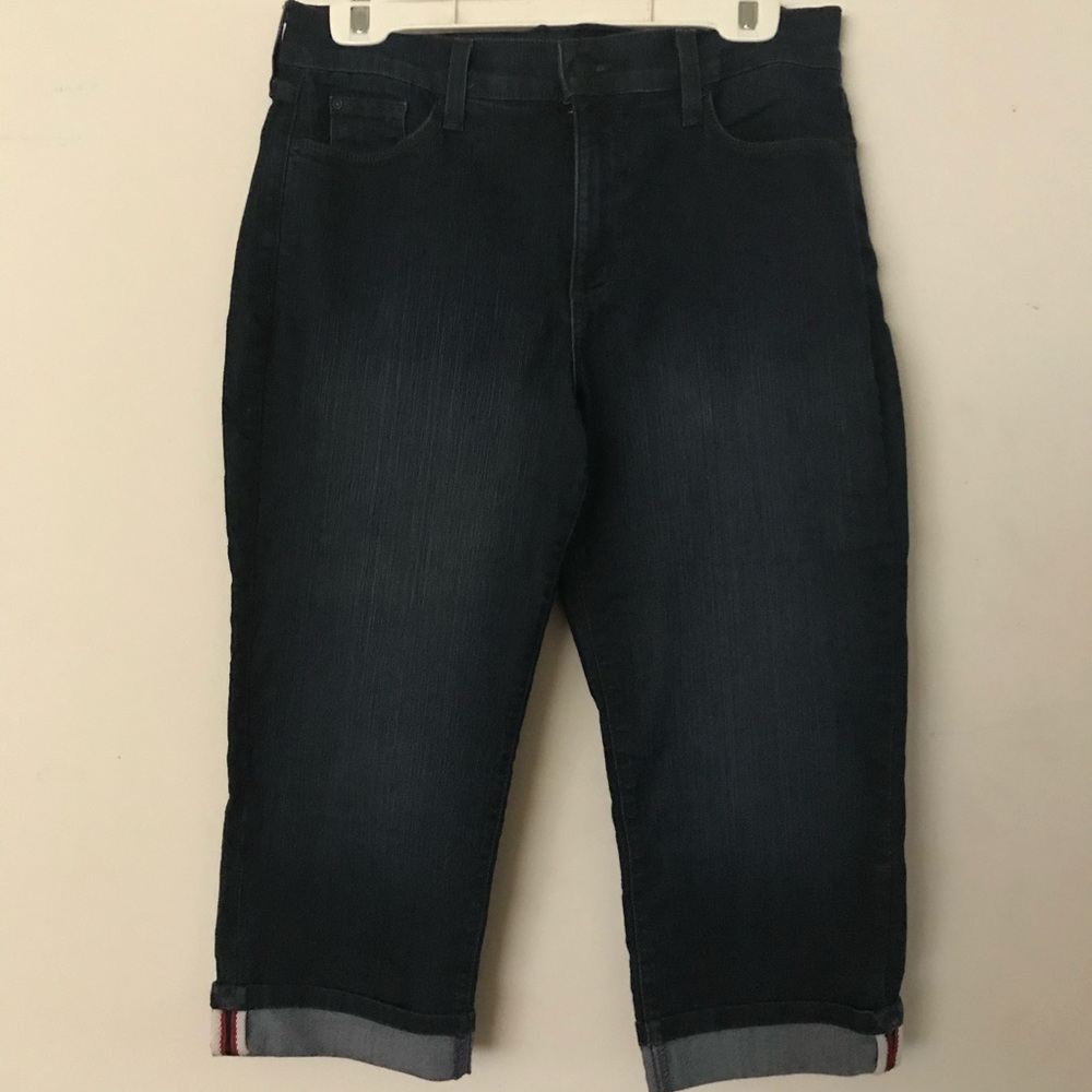 Nydj Crop Jeans Dark Indigo 12P